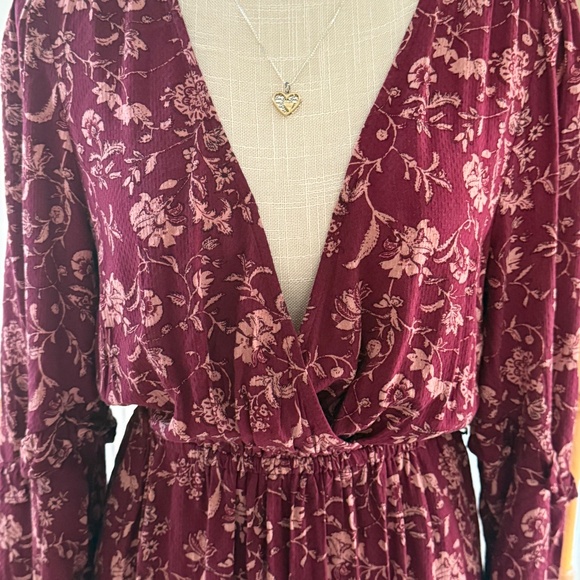 Knox Rose Boho Dress Long Sleeves With Pockets Size XS - Picture 6 of 16